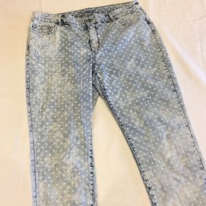 Polka Dot Platinum Jeans